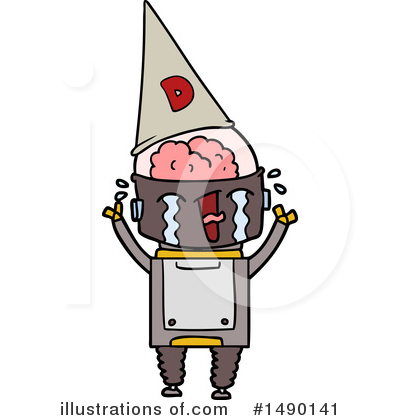 Royalty-Free (RF) Robot Clipart Illustration by lineartestpilot - Stock Sample #1490141