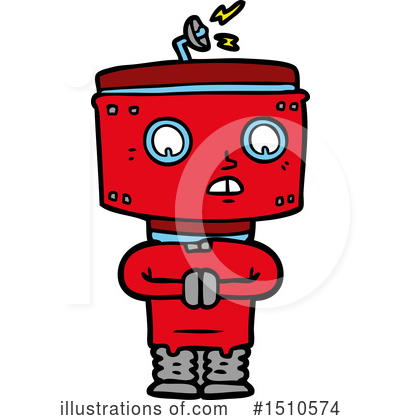 Royalty-Free (RF) Robot Clipart Illustration by lineartestpilot - Stock Sample #1510574