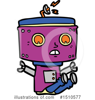 Royalty-Free (RF) Robot Clipart Illustration by lineartestpilot - Stock Sample #1510577