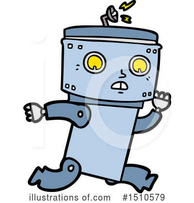Royalty-Free (RF) Robot Clipart Illustration by lineartestpilot - Stock Sample #1510579