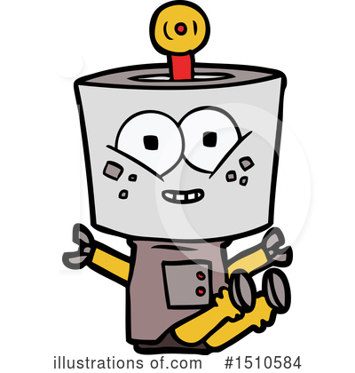 Royalty-Free (RF) Robot Clipart Illustration by lineartestpilot - Stock Sample #1510584