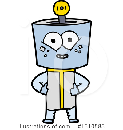 Royalty-Free (RF) Robot Clipart Illustration by lineartestpilot - Stock Sample #1510585