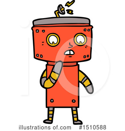 Royalty-Free (RF) Robot Clipart Illustration by lineartestpilot - Stock Sample #1510588