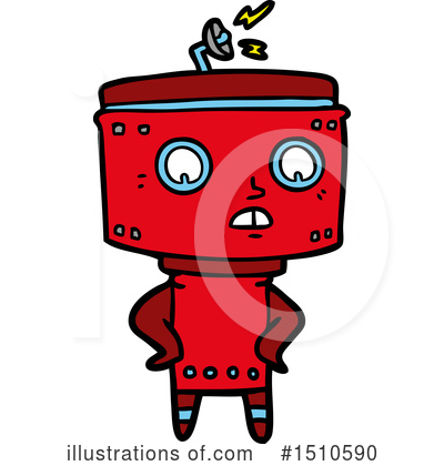 Royalty-Free (RF) Robot Clipart Illustration by lineartestpilot - Stock Sample #1510590