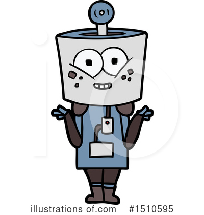 Royalty-Free (RF) Robot Clipart Illustration by lineartestpilot - Stock Sample #1510595