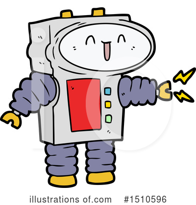 Royalty-Free (RF) Robot Clipart Illustration by lineartestpilot - Stock Sample #1510596