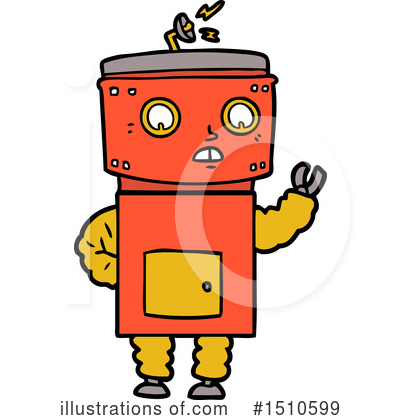 Royalty-Free (RF) Robot Clipart Illustration by lineartestpilot - Stock Sample #1510599