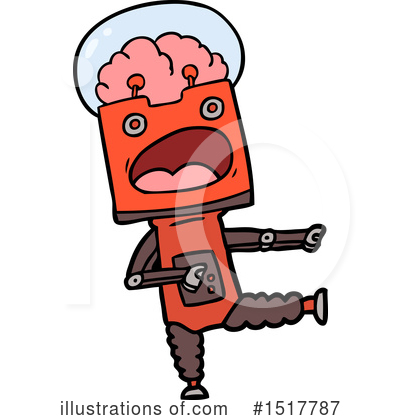 Royalty-Free (RF) Robot Clipart Illustration by lineartestpilot - Stock Sample #1517787