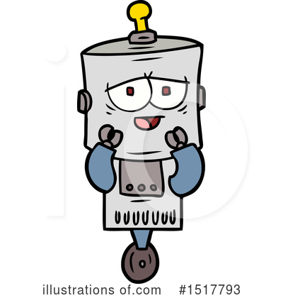 Royalty-Free (RF) Robot Clipart Illustration by lineartestpilot - Stock Sample #1517793