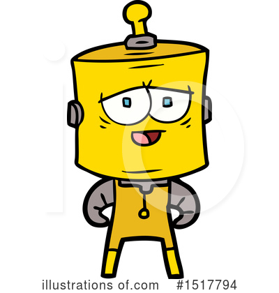 Royalty-Free (RF) Robot Clipart Illustration by lineartestpilot - Stock Sample #1517794