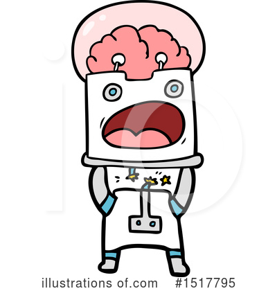 Royalty-Free (RF) Robot Clipart Illustration by lineartestpilot - Stock Sample #1517795
