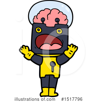 Royalty-Free (RF) Robot Clipart Illustration by lineartestpilot - Stock Sample #1517796