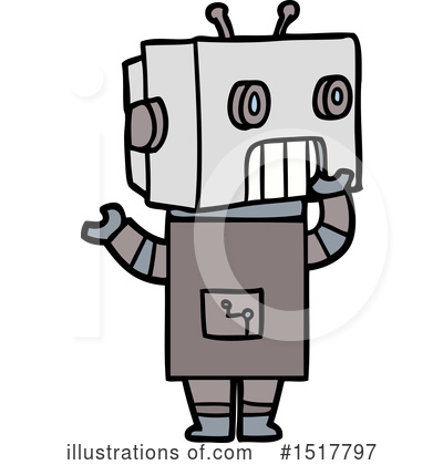 Royalty-Free (RF) Robot Clipart Illustration by lineartestpilot - Stock Sample #1517797