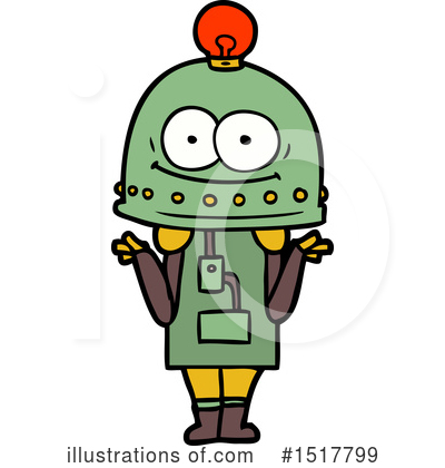 Royalty-Free (RF) Robot Clipart Illustration by lineartestpilot - Stock Sample #1517799