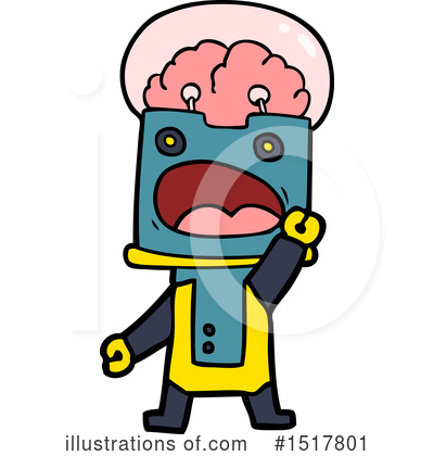 Royalty-Free (RF) Robot Clipart Illustration by lineartestpilot - Stock Sample #1517801