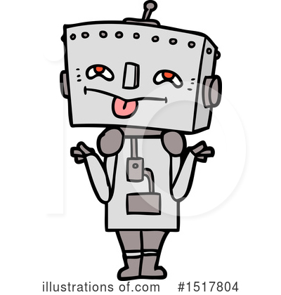 Royalty-Free (RF) Robot Clipart Illustration by lineartestpilot - Stock Sample #1517804