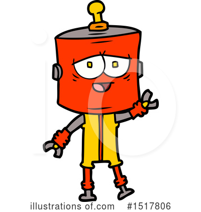 Royalty-Free (RF) Robot Clipart Illustration by lineartestpilot - Stock Sample #1517806
