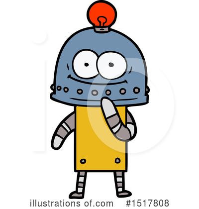 Royalty-Free (RF) Robot Clipart Illustration by lineartestpilot - Stock Sample #1517808