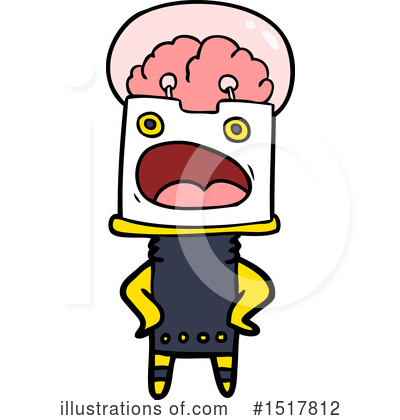 Royalty-Free (RF) Robot Clipart Illustration by lineartestpilot - Stock Sample #1517812