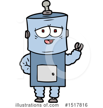 Royalty-Free (RF) Robot Clipart Illustration by lineartestpilot - Stock Sample #1517816