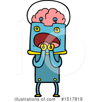 Royalty-Free (RF) Robot Clipart Illustration by lineartestpilot - Stock Sample #1517819