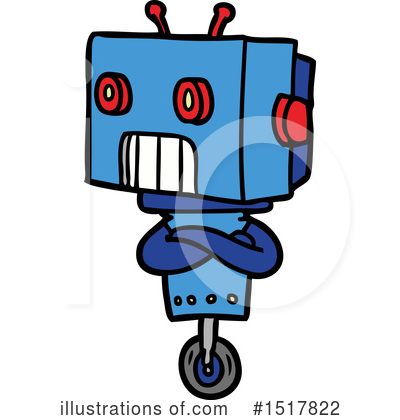 Royalty-Free (RF) Robot Clipart Illustration by lineartestpilot - Stock Sample #1517822