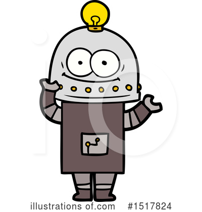Royalty-Free (RF) Robot Clipart Illustration by lineartestpilot - Stock Sample #1517824