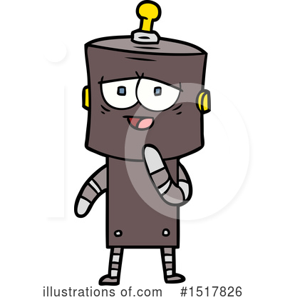 Royalty-Free (RF) Robot Clipart Illustration by lineartestpilot - Stock Sample #1517826