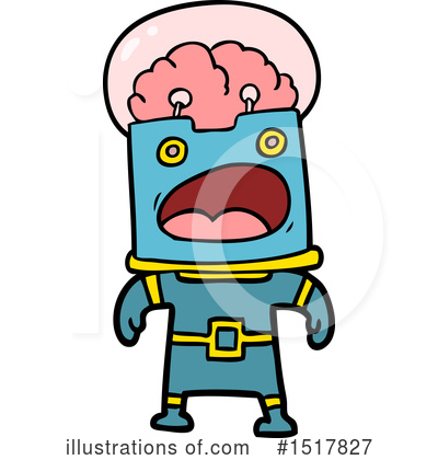 Royalty-Free (RF) Robot Clipart Illustration by lineartestpilot - Stock Sample #1517827