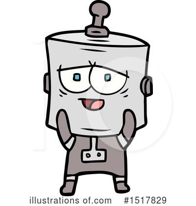 Royalty-Free (RF) Robot Clipart Illustration by lineartestpilot - Stock Sample #1517829