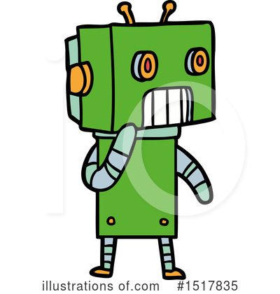 Royalty-Free (RF) Robot Clipart Illustration by lineartestpilot - Stock Sample #1517835