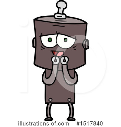 Royalty-Free (RF) Robot Clipart Illustration by lineartestpilot - Stock Sample #1517840