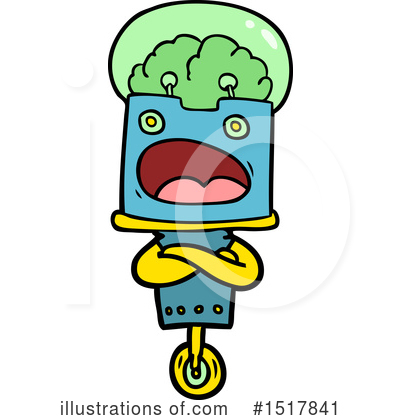 Royalty-Free (RF) Robot Clipart Illustration by lineartestpilot - Stock Sample #1517841