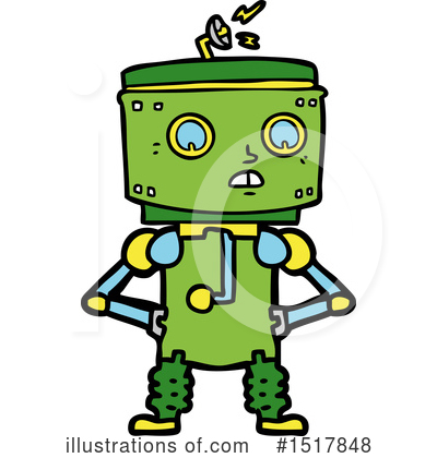 Royalty-Free (RF) Robot Clipart Illustration by lineartestpilot - Stock Sample #1517848