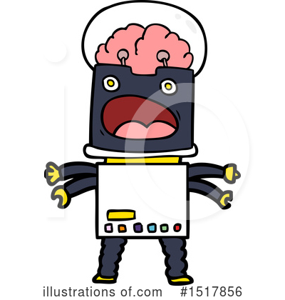 Royalty-Free (RF) Robot Clipart Illustration by lineartestpilot - Stock Sample #1517856
