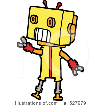 Royalty-Free (RF) Robot Clipart Illustration by lineartestpilot - Stock Sample #1527679