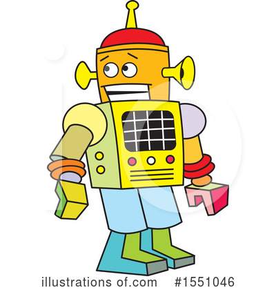 Royalty-Free (RF) Robot Clipart Illustration by Johnny Sajem - Stock Sample #1551046