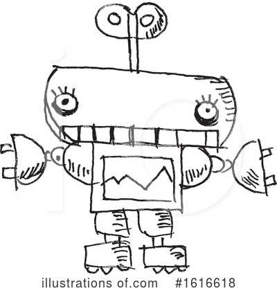 Royalty-Free (RF) Robot Clipart Illustration by yayayoyo - Stock Sample #1616618