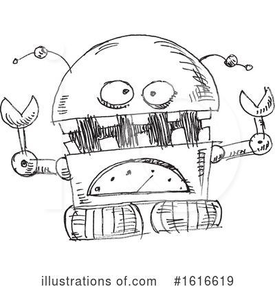 Royalty-Free (RF) Robot Clipart Illustration by yayayoyo - Stock Sample #1616619