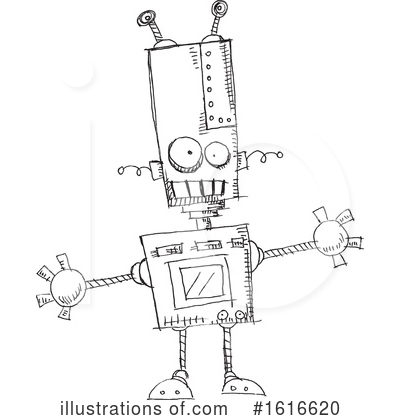 Royalty-Free (RF) Robot Clipart Illustration by yayayoyo - Stock Sample #1616620