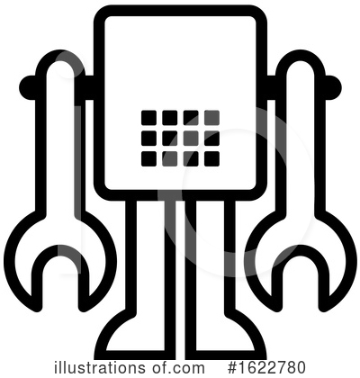 Royalty-Free (RF) Robot Clipart Illustration by Lal Perera - Stock Sample #1622780