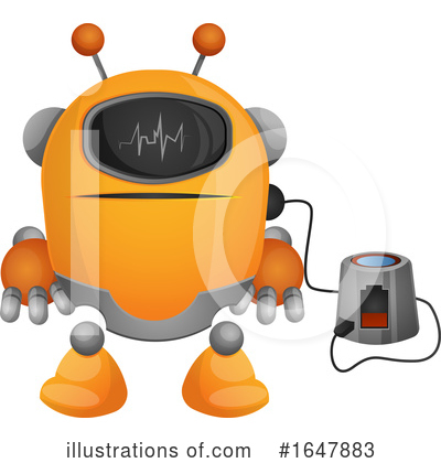 Royalty-Free (RF) Robot Clipart Illustration by Morphart Creations - Stock Sample #1647883