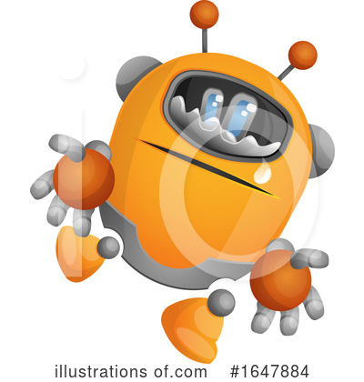 Royalty-Free (RF) Robot Clipart Illustration by Morphart Creations - Stock Sample #1647884