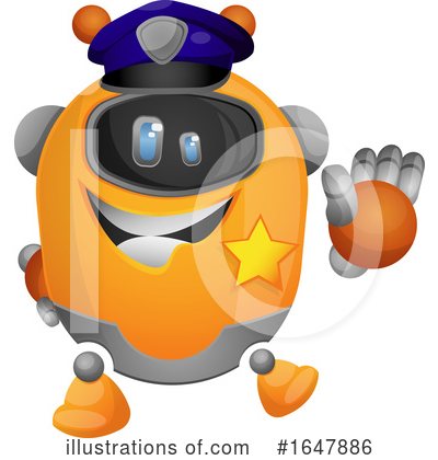 Royalty-Free (RF) Robot Clipart Illustration by Morphart Creations - Stock Sample #1647886