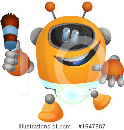 Royalty-Free (RF) Robot Clipart Illustration by Morphart Creations - Stock Sample #1647887