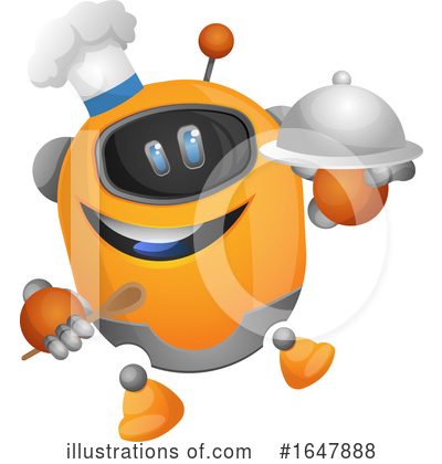 Royalty-Free (RF) Robot Clipart Illustration by Morphart Creations - Stock Sample #1647888
