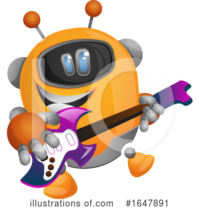 Royalty-Free (RF) Robot Clipart Illustration by Morphart Creations - Stock Sample #1647891