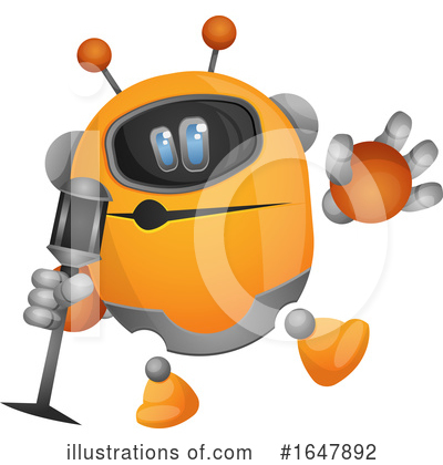 Royalty-Free (RF) Robot Clipart Illustration by Morphart Creations - Stock Sample #1647892