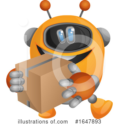 Royalty-Free (RF) Robot Clipart Illustration by Morphart Creations - Stock Sample #1647893