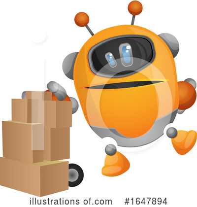 Royalty-Free (RF) Robot Clipart Illustration by Morphart Creations - Stock Sample #1647894